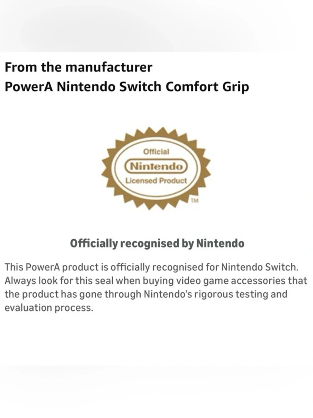 PowerA Joy-Con Comfort Grip for Nintendo Switch Red